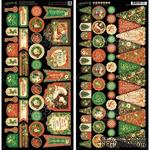 Высечки Graphic 45 - St Nicholas - Banners, размер 15х30 см - ScrapUA.com