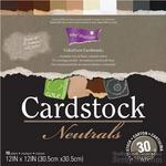 Набор кардстока с внутренним слоем Core&#039;Dinations - Cardstock Neutrals, 30х30 см - ScrapUA.com