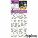 Набор наклеек-высечек HOTP - Tiny Numbers Dazzles Slvr, размер 10х23 см, 72 шт., цвет серебро. - ScrapUA.com