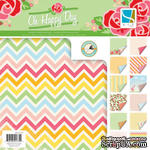 Набор скрапбумаги GCD Studios - Oh Happy Day Collection, 24 двусторонних листа, размер 30х30 см - ScrapUA.com