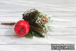 Зимняя веточка с шишками от Scrapberry&#039;s, 1 шт - ScrapUA.com