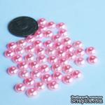 Половинки жемчужин &quot;Light pink&quot;, 8мм, цвет: розовый светлый, 50 шт. - ScrapUA.com