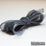 Ленточка из органзы Gray, 6мм, цвет серый, 5 м - ScrapUA.com