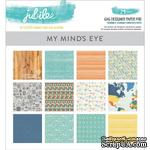 Набор двусторонней скрапбумаги My Mind&#039;s Eye - Jubilee Tangerine - Pad, 15х15 см, 24 листа - ScrapUA.com