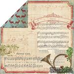Лист скрапбумаги My Mind&#039;s Eye - Joyous - Carols, 30х30 см, двусторонняя - ScrapUA.com