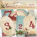 Высечки из кардстока My Mind’s Eye - Joyous - Advent Tags, 26 штук - ScrapUA.com
