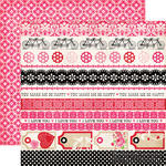 Лист скрапбумаги от Echo Park - Border Strips Paper - двусторонняя, 30х30 см - ScrapUA.com