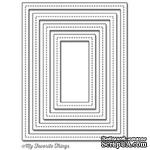 Лезвие My Favorite Things - Die-namics Single Stitch Line Rectangle Frames - ScrapUA.com