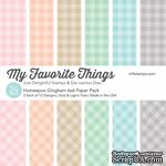 Набор бумаги My Favorite Things - Homespun Gingham Paper Pack, размер 15х15 см, 24 листа. - ScrapUA.com