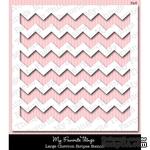 Маска My Favorite Things - Stencils Large Chevron Stripes, 15х15 см - ScrapUA.com