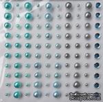 Половинки жемчужинок на клеевой основе &quot;Море&quot;, 100 шт. - ScrapUA.com