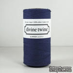 Хлопковый шнур от Divine Twine - Navy Solid, 1 мм, цвет синий, 1м - ScrapUA.com