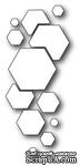 Нож для вырубки от Poppystamps -  DIES - Mod Hex Background - ScrapUA.com