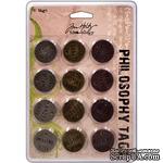 Набор металлических украшений от TimHoltz - Philosophy Tags - ScrapUA.com