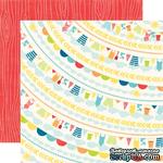 Лист двусторонней бумаги от Echo Park - Clothes Line Paper, 30х30см - ScrapUA.com