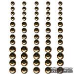 Половинки кристаллов на клеевой основе Queen &amp; Co - Rhinestones Peach, 60 штук - ScrapUA.com