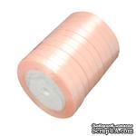 Ленточка атласная  Lightsalmon, 10мм, цвет персиковый, 90 см - ScrapUA.com
