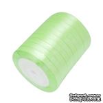 Ленточка атласная  Jade Green, 10мм, цвет салатовый, 90 см - ScrapUA.com