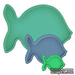 Нож для вырубки от Spellbinders - Nested Fish - ScrapUA.com