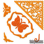 Лезвия Spellbinders - Butterfly Corner, 6 шт. - ScrapUA.com