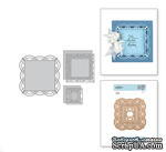 Ножи для вырубки от Spellbinders - Shapeabilities Adoria Square Shadowbox Frame Etched Dies Shadowbox by Beeca Feeken - ScrapUA.com