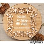 Чипборд ScrapBox - Ажурная новогодняя рамка с остролистом Hh-034 - ScrapUA.com