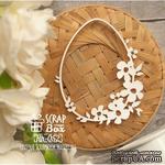 Чипборд ScrapBox - рамка в форме яйца с цветами Hh-052 - ScrapUA.com