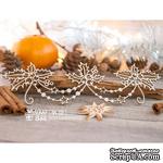 Чипборд ScrapBox - Гирлянда с остролистом и бусинами Hh-121 - ScrapUA.com