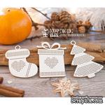 Чипборд ScrapBox - Набор для вышивки из 3-х игрушек с подарком Hh-128 - ScrapUA.com