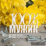Чипборд ScrapBox - 100% мужик Hi-225 - ScrapUA.com
