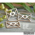 Чипборд ScrapBox - Письмо с сердечком 3 шт Hm-050 - ScrapUA.com
