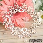 Чипборд ScrapBox - Кружевная рамка с розами Hr-108 - ScrapUA.com