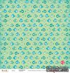 Бумага для скрапбукинга от ScrapBerry&#039;s -Басик - Под водой, 30,5х30,5 см, 190 гр/м, двусторонняя, 1 лист - ScrapUA.com