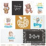Лист двусторонней бумаги от Scrapmir - Cards из коллекции School Days, 30x30 см - ScrapUA.com