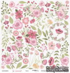 Лист односторонней бумаги для вырезания от Scrapmir - Цветы - So Loved, 30x30 см - ScrapUA.com