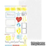 Лист двусторонней скрапбумаги Studio75 - The Sunshine love Papier 11-12, 17х30 см - ScrapUA.com
