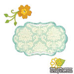 Лезвия Sizzix - Thinlits Die Set 6PK - Fancy Label &amp; Flowers, 6 шт. - ScrapUA.com