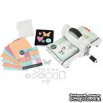 Машинка для вырубки и тиснения Sizzix Big Shot Machine White &amp; Gray, бело-серая (с платформой и пластинами), стартовый набор  - ScrapUA.com