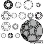 Набор высечек от Maya Road -  Time Flies Clock Transparencies - Black, 28 шт. - ScrapUA.com