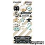 Пуговицы Teresa Collins Designs - Memorabilia - Chipboard Buttons - ScrapUA.com