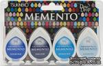 Набор чернил для штампинга Tsukineko - Memento Dew Drops - Ocean, 4 шт. - ScrapUA.com