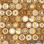 Двусторонняя бумага для скрапбукинга от Echo Park - Christmas Wooden Nickels - ScrapUA.com