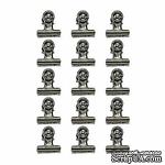 Набор клипс от Advantus - Hinge Clips by Tim Holtz Hinge Clips, 15 штук - ScrapUA.com