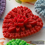 Украшение Webster&#039;s Pages - Whimsy Hearts - Red, 1 шт. - ScrapUA.com