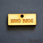 Деревянная фигурка WOOD-086 - Hand Made 2, 1 штука - ScrapUA.com