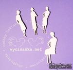Чипборд от Wycianka - Ретро - дамские силуэты, 4 шт. - ScrapUA.com