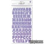 Картонные стикеры – алфавит от Polkadot &quot;Сирень&quot; - ScrapUA.com