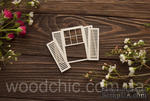 Чипборд Окно со ставнями + ставни 1 от WOODchic, 7х8см - ScrapUA.com
