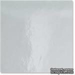 Фольгированный кардсток от Bazzill  - Foiled Cardstock SILVER, цвет золотой, 30х21,6м, 1 лист  - ScrapUA.com